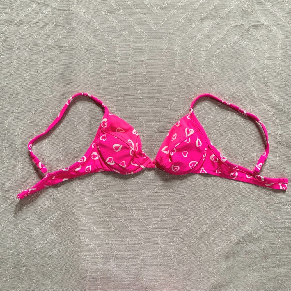 Victoria’s Secret Pink Heart Bikini Top 34B